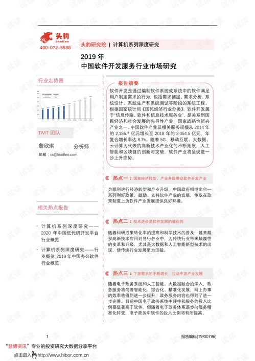 2019年中國軟件開發(fā)服務(wù)行業(yè)市場(chǎng)深度研究 創(chuàng)新驅(qū)動(dòng)與產(chǎn)業(yè)變革
